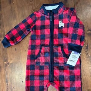 NEW Footless fleece onesie pyjamas (6-9M)
